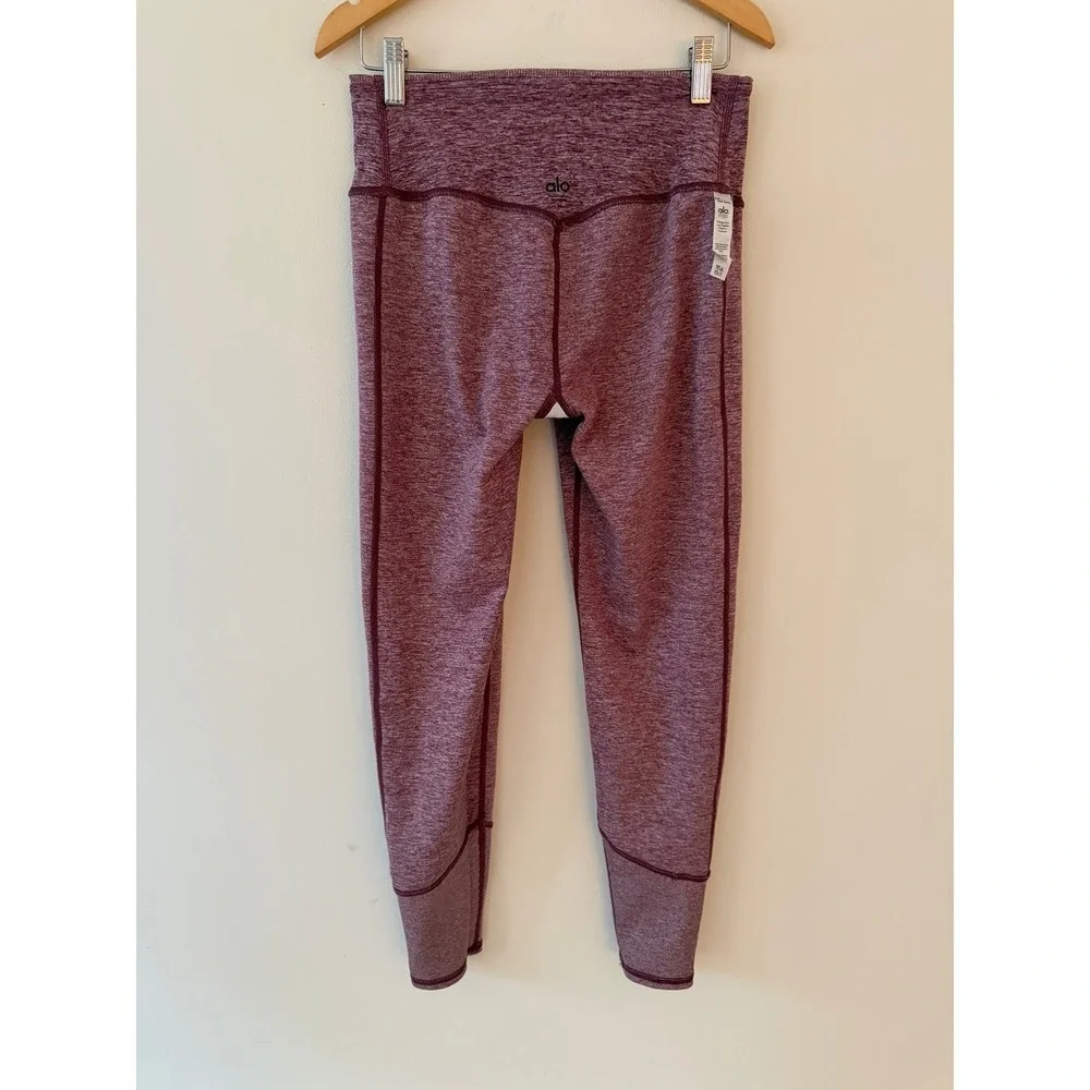 alo High Waist Alosoft Lounge Legging Parisian Pink Heather Medium